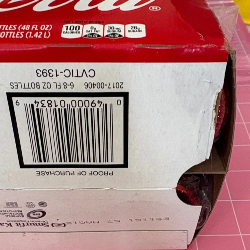 6 ATLANTA Coca Cola Red Bottles Party Pack with Iconic Atlanta Olympics era